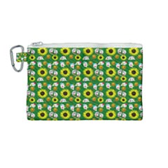 Hawaii Ghost Green Canvas Cosmetic Bag (medium) by snowwhitegirl