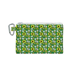 Hawaii Ghost Green Canvas Cosmetic Bag (small) by snowwhitegirl