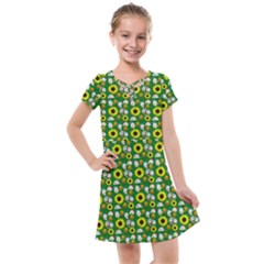 Hawaii Ghost Green Kids  Cross Web Dress by snowwhitegirl