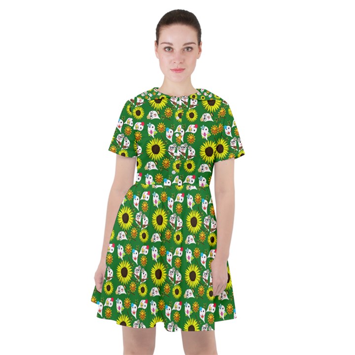 Hawaii Ghost Green Sailor Dress