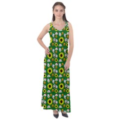 Hawaii Ghost Green Sleeveless Velour Maxi Dress by snowwhitegirl