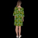 Hawaii Ghost Green Velour Kimono Dress View4