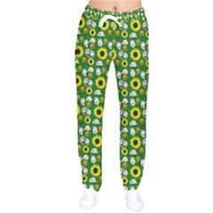 Hawaii Ghost Green Women Velvet Drawstring Pants by snowwhitegirl