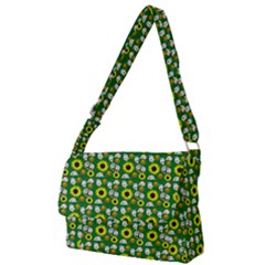 Hawaii Ghost Green Full Print Messenger Bag (l)