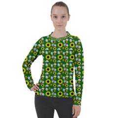 Hawaii Ghost Green Women s Pique Long Sleeve Tee