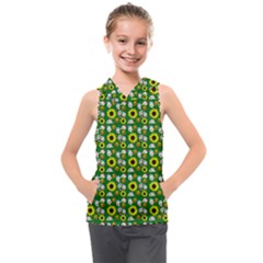 Hawaii Ghost Green Kids  Sleeveless Hoodie by snowwhitegirl