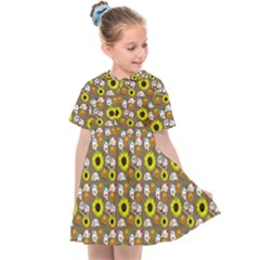 Hawaii Ghost Beige Kids  Sailor Dress by snowwhitegirl