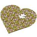 Hawaii Ghost Beige Wooden Puzzle Heart View2