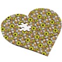 Hawaii Ghost Beige Wooden Puzzle Heart View3