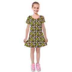 Hawaii Ghost Brown Kids  Short Sleeve Velvet Dress by snowwhitegirl