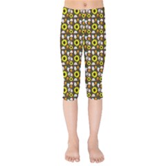 Hawaii Ghost Brown Kids  Capri Leggings  by snowwhitegirl