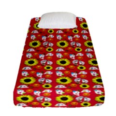 Hawaii Ghost Red Fitted Sheet (single Size)