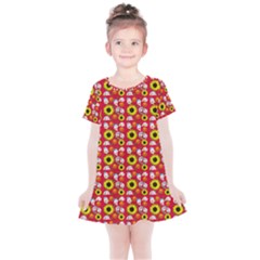 Hawaii Ghost Red Kids  Simple Cotton Dress by snowwhitegirl