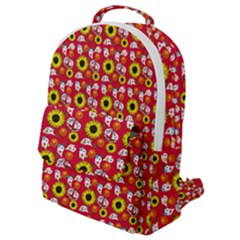 Hawaii Ghost Red Flap Pocket Backpack (small)