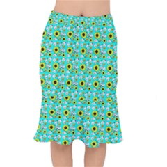 Hawaii Ghost Aqua Short Mermaid Skirt by snowwhitegirl