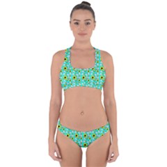 Hawaii Ghost Aqua Cross Back Hipster Bikini Set by snowwhitegirl