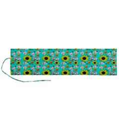 Hawaii Ghost Aqua Roll Up Canvas Pencil Holder (l) by snowwhitegirl