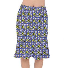 Hawaii Ghost Blue Short Mermaid Skirt by snowwhitegirl