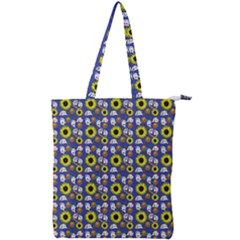 Hawaii Ghost Blue Double Zip Up Tote Bag by snowwhitegirl