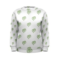 Happy St Patricks Day Symbol Motif Pattern Women s Sweatshirt by dflcprintsclothing