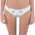 Happy St Patricks Day Symbol Motif Pattern Reversible Hipster Bikini Bottoms View1