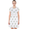 Happy St Patricks Day Symbol Motif Pattern Adorable in Chiffon Dress View1