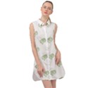 Happy St Patricks Day Symbol Motif Pattern Sleeveless Shirt Dress View1