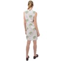 Happy St Patricks Day Symbol Motif Pattern Sleeveless Shirt Dress View2