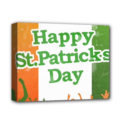 Happy St Patricks Day Design Deluxe Canvas 14  X 11  (stretched)