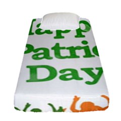 Happy St Patricks Day Design Fitted Sheet (single Size) by dflcprintsclothing