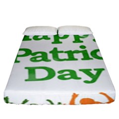 Happy St Patricks Day Design Fitted Sheet (king Size) by dflcprintsclothing