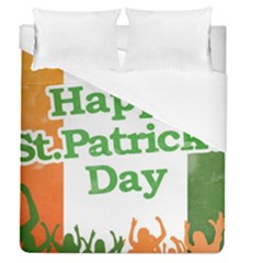 Happy St Patricks Day Design Duvet Cover (queen Size) by dflcprintsclothing