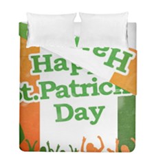 Happy St Patricks Day Design Duvet Cover Double Side (full/ Double Size) by dflcprintsclothing