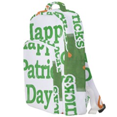 Happy St Patricks Day Design Double Compartment Backpack