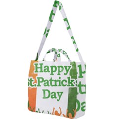 Happy St Patricks Day Design Square Shoulder Tote Bag