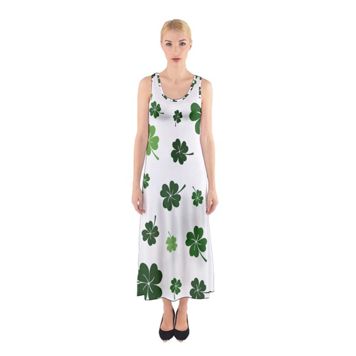 St Patricks day pattern Sleeveless Maxi Dress