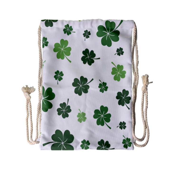 St Patricks day pattern Drawstring Bag (Small)