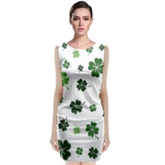 St Patricks Day Pattern Classic Sleeveless Midi Dress by Valentinaart