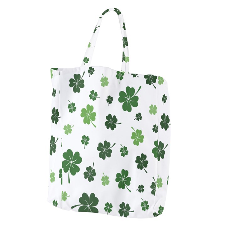 St Patricks day pattern Giant Grocery Tote