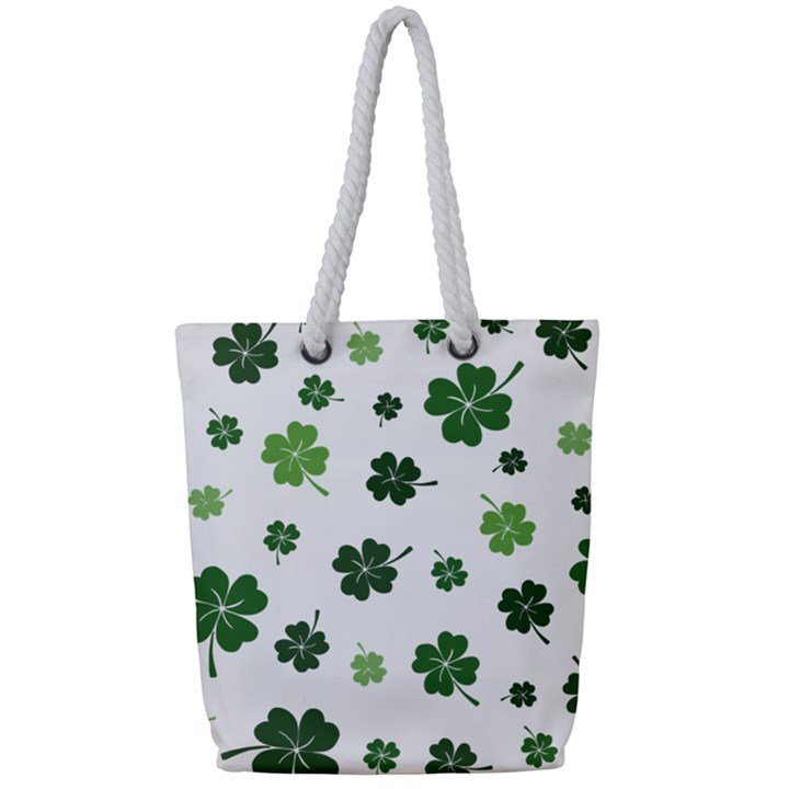 St Patricks day pattern Full Print Rope Handle Tote (Small)