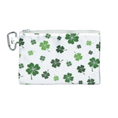 St Patricks Day Pattern Canvas Cosmetic Bag (medium) by Valentinaart