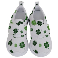 St Patricks Day Pattern Kids  Velcro No Lace Shoes by Valentinaart