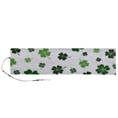 St Patricks Day Pattern Roll Up Canvas Pencil Holder (l) by Valentinaart