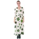 St Patricks day pattern Button Up Maxi Dress View1