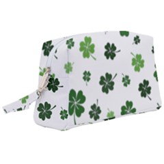 St Patricks Day Pattern Wristlet Pouch Bag (large) by Valentinaart