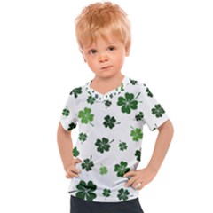 St Patricks Day Pattern Kids  Sports Tee