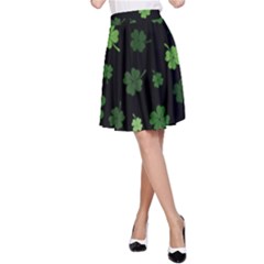 St Patricks Day A-line Skirt by Valentinaart