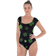 St Patricks Day Short Sleeve Leotard  by Valentinaart