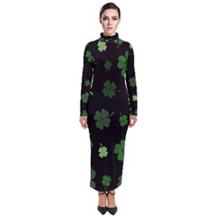 St Patricks Day Turtleneck Maxi Dress by Valentinaart