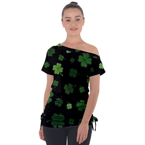 St Patricks Day Tie-up Tee by Valentinaart